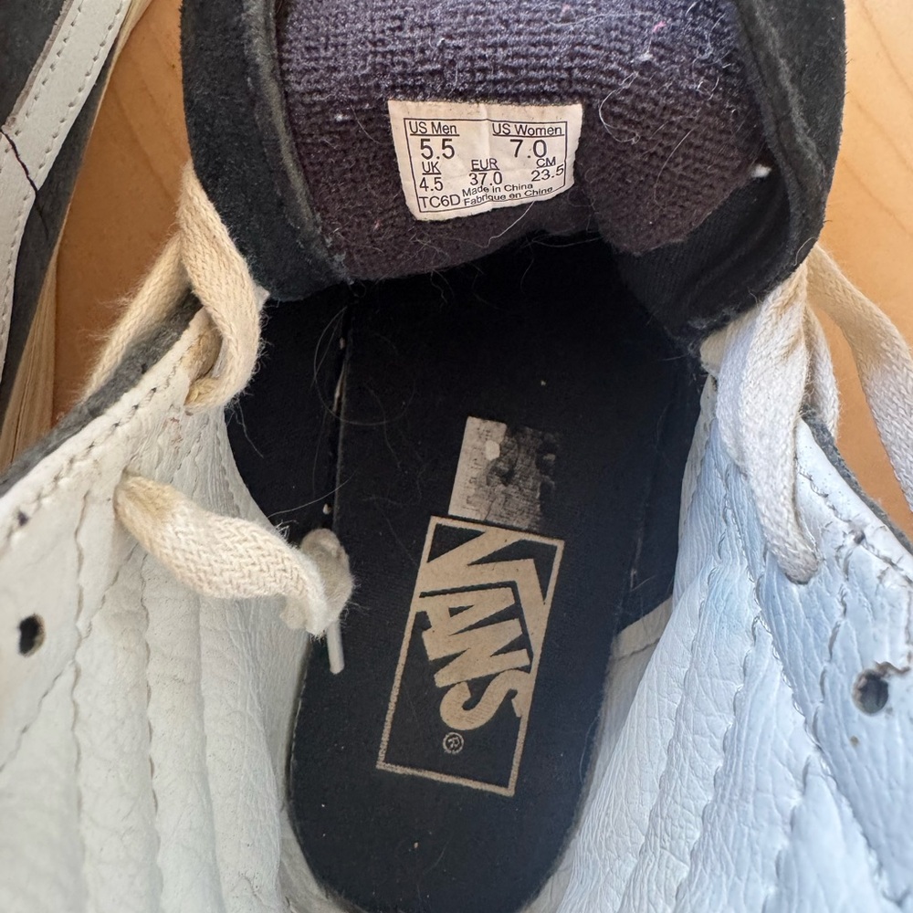 Vans Vintage Sk8 Hi Zips in blue suede - Picture 5 of 6